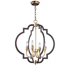Maxim Lighting 20293OIAB Crest 4-Lumières 240W Bronze huilé/laiton antique Incandescence Lustre