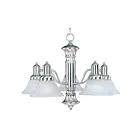 Maxim Lighting 20325MRSN Newburg 5-Lumières 300W Nickel satiné Incandescence Lustre