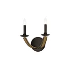 Maxim Lighting Basque 20341DWAR 2-Lumières Bois flotté/Anthracite Applique Murale