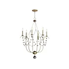 Maxim Lighting 20486ECVG Formosa 6-Lumières 360W Ecru/Or vénitien Incandescence Lustre