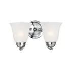 Maxim Lighting Basix 2121FTPC 2-Lumières 120W Chrome poli Luminaire de vanité