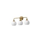 Maxim Lighting 21223MRNAB 3-Lumières 180W Laiton vieilli naturel Luminaire de vanité