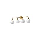 Maxim Lighting 21224MRNAB 4-Lumières 240W Laiton vieilli naturel Luminaire de vanité