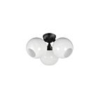Maxim Lighting 21225MRBK 3-Lumières 180W Noir Plafonnier semi-encastré