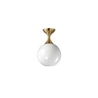 Maxim Lighting 21229MRNAB 1-Lumière 60W Laiton naturel vieilli Monture semi-affleurante