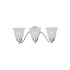 Maxim Lighting Basix 2122FTSN 3-lumières 60W Nickel satiné Vanité