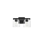 Maxim Lighting Scoop 21232CLBK 2-lumières 60W Noir Vanité