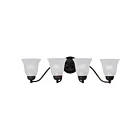 Maxim Lighting Basix 2123FTOI 4-lumières 60W Bronze huilé Vanité