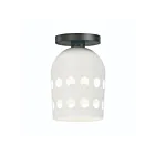 Maxim Lighting 21240WTBK Dottie 1-lumière 40W Noir Plafonnier encastré