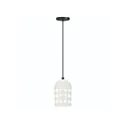 Maxim Lighting 21242WTBK Dottie 1-Lumière 60W Noir Suspendu