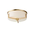 Maxim Lighting 21280SWSBR Dart 3-lumières 60W Laiton satiné Plafonnier encastré