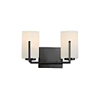 Maxim Lighting 21282SWBK 2-lumières 120W Noir Luminaire de vanité