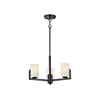 Maxim Lighting 21285SWBK Dart 3-lumières 180W Noir Lustre