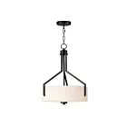 Maxim Lighting 21287SWBK 3-lumières 180W Suspendu