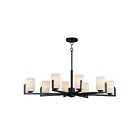 Maxim Lighting 21288SWBK Dart 8-lumières 480W Noir/Antique Lustre
