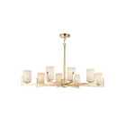 Maxim Lighting 21288SWSBR Dart 8-Lumières 480W Laiton satiné Incandescence Lustre