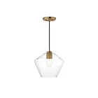 Maxim Lighting 21337CLNAB 1-Lumière 60W Laiton vieilli naturel Suspendu