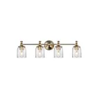 Maxim Lighting 21354CRSCH 4-lumières 240W Champagne satiné Luminaire de vanité