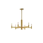 Maxim Lighting 21366NAB Emana 6-Lumières 240W Naturel Laiton vieilli Incandescence Lustre