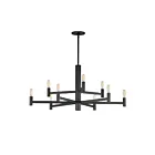 Maxim Lighting 21369BK Emana 9-Lumières 360W Noir Incandescence Lustre