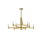 Maxim Lighting 21369NAB Emana 9-Lumières 360W Naturel Laiton vieilli Incandescence Lustre