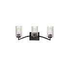 Maxim Lighting 21373CRBK 3-lumières 180W Noir Luminaire de vanité