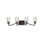 Maxim Lighting 21374CRBK 4-lumières 240W Noir Luminaire de vanité