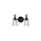 maxim Lighting 21392CLBK 2-Lumières 120W Noir Applique murale