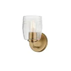 maxim Lighting 21411CRNAB 1-Lumière 60W Laiton vieilli naturel Applique murale