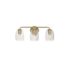 Maxim Lighting 21413CRNAB 3-Lumières 180W Laiton vieilli naturel Éclairage de vanité
