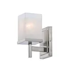 Maxim Lighting Tetra 2151LNSN 1-lumière 60W Nickel satiné Vanité