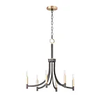 Maxim Lighting 21526BZAB Lyndon 6-Lumières 360W Bronze/Laiton antique Incandescence Lustre