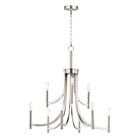 Maxim Lighting 21529SN Lyndon 9-Lumières 540W Nickel satiné Incandescence Lustre