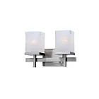 Maxim Lighting Tetra 2152LNSN 2-lumières 60W Nickel satiné Vanité