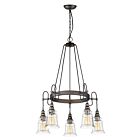 Maxim Lighting 21575HMOI Revival 5-Lumières 300W Bronze frotté à l'huile Incandescence Lustre