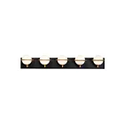 Maxim Lighting Revolve 21605SWBKGLD 5-lumières 4W Noir/Or Vanité