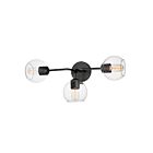 Maxim Lighting Knox 21633CLBK 3-lumières 60W Noir Vanité