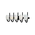 Maxim Lighting Taylor 21645SWTXB 5-lumières 60W Noir texturé Vanité