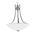 Maxim Lighting 21654SWSN Taylor 3-Lumières 180W Nickel satiné Suspendu