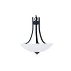 Maxim Lighting 21654SWTXB Taylor 3-Lumières 180W Noir texturé Suspendu