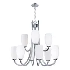 Maxim Lighting 21657SWSN Taylor 9-Lumières 540W Nickel satiné Incandescence Lustre