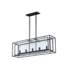 Maxim Lighting 21677CDBK Era 5-Lumières 300W Noir Incandescence Lustre