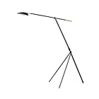 Maxim Lighting 21694BKSBR Scan 1-Lumière 6.5W Noir/Laiton satiné Lampe sur pied LED