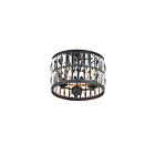 Maxim Lighting 21810BCBK Madeline 3-lumières 40W Noir Plafonnier encastré