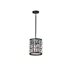 Maxim Lighting 21819BCBK Madeline 1-Lumière 60W Noir Suspendu