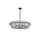 Maxim Lighting 21823TCGM Loren 4-lumières 240W Gunmetal Lustre