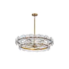Maxim Lighting 21823TCWBR Loren 4-lumières 240W Laiton vieilli Lustre