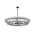 Maxim Lighting 21824TCGM Loren 6-lumières 300W Gunmetal Lustre