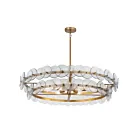 Maxim Lighting 21824TCWBR Loren 6-lumières 300W Laiton vieilli Lustre