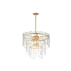 Maxim Lighting 21835AGGL 9-Lumières 540W Feuille d'or Suspendu